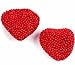 Oh! Nuts Red Raspberry Gummy Hearts - 2 Pound Bag of Bulk Jelly Gummie Valentine Nonpareils Gummies Love Belly Treats - (Raspberry Hearts)