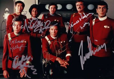 Star Trek Cast Signed Autographed Reprint Photo 10x8 #1