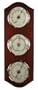 Weather Station Barometer Thermometer Hygrometer in a Cherry finished Case