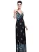 Ever Pretty Pleated Printed Spaghetti Straps Sexy V-neck Boho Summer Dress 09502