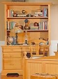Pasadena Computer Desk and Hutch w/ Wood Knobs Espresso
