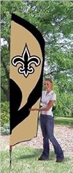 TTNO Saints Tall Team Flag with pole