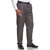Savane Men's Select Edition Pleated Gaberdine Dress Pant