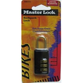 MASTER LOCK COMBINATION PADLOCK FOR LUGGAGE BACKPACK SET YOUR OWN COMBO
