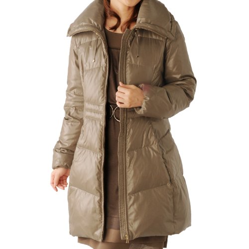 スリムアップ ダウンコート (No 2540 z ) 11号 [ L ] グレージュ [ グレー ]〔エースタイル〕 Aastyle