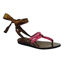 CAFENOIR Brown-Fuchsia Sandals