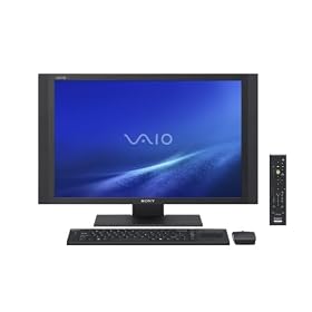 Sony VAIO VGC-RT100Y 25.5-Inch All-in-One Desktop PC (2.33 GHz Intel Core 2 Quad Q8200 Processor, 4 GB RAM, 1 TB Hard Drive, Blu-ray Drive, Vista Ultimate) Black
