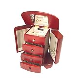 The Rachel Musical Jewelry Box (Cherry finish) (9.5"H x 9.5"W x 6"D)