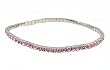 Anklet - A10 - Swarovski (tm) Crystal - Stretch ~ Light Rose (Pink)