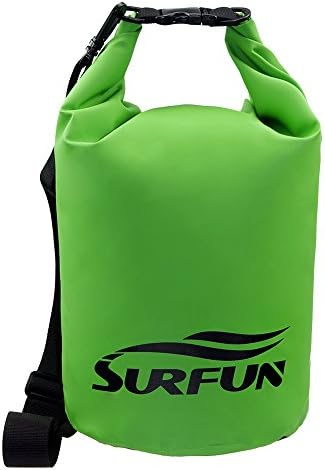 Surfun Waterproof Dry Bag Dry Sack with Shoulder Strap for Camping Kayaking Hiking Boating Rafting Swimming Fishing Snowboarding Backpacking and Floating
