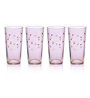 4 Hi Ball Heart Glass Set