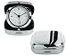 Elegant Chrome Travel Alarm Clock