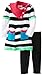 Young Hearts Baby Girls' 2 Piece Striped Pocket Dress And Legging