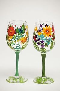 2 Assorted: Madison's Garden Stemware Glass