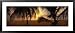 7-Mile Beach at Sunset, Negril, Jamaica Framed Art Poster Print by Panoramic Images, 43x19