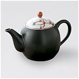 【美濃焼 急須】 黒釉赤絵 ＭＦポット 〔キャッシュバックキャンペーン対象商品〕