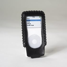 Premium Leather Case for Ipod Nano 2nd Generation, Black with Belt Clip By Prima Cases
