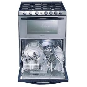 Free Standing Cooker with Gas Hob And Dishwasher. (Trio 501)
