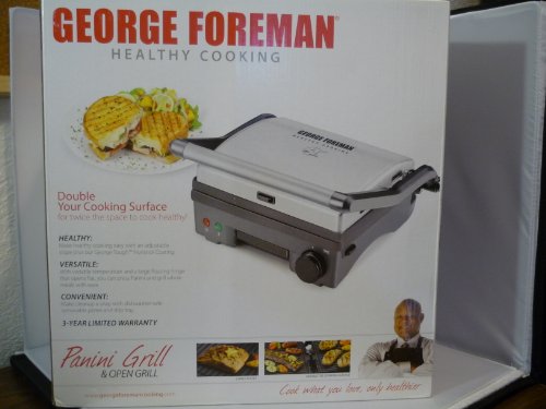 George Foreman Healthy Cooking Panini Grill & Open Grill PN3000T