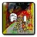 Londons Times Funny Music Cartoons - HOT Vacations In California - Light Switch Covers - double toggle switch