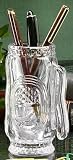 Golf Bag Crystal Pen and Pencil Holder