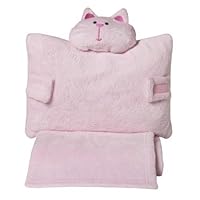 NOJO Pillow Buddie Pillow & Blanket Gift Set Kitten/Pink