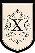 Monogram Garden Flag - X