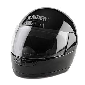 Raider Black Large Full Face Helmet