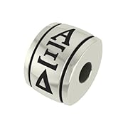 Alpha Xi Delta Barrel Sorority Bead Fits Most Pandora Style Bracelets Including Pandora Chamilia Biagi Zable Troll and More. High Quality Bead in Stock for Immediate Shipping