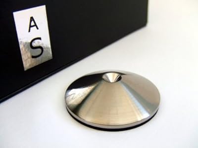Budget  Set of 4 AudioSerenity Brushed Stainless Steel Hi-Fi Spike Shoes