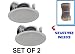 Yamaha Custom Easy-to-install In-Ceiling Flush Mount 2-Way 150 watts Natural Sound Speaker Set (Pair of 2) with 8