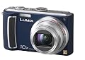 Panasonic Lumix DMC-TZ5A 9.1MP Digital Camera with 10x Wide Angle MEGA Optical Image Stabilized Zoom (Blue)