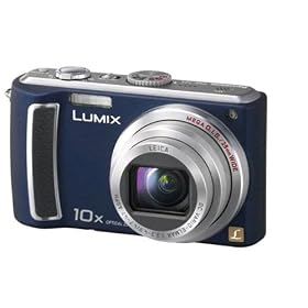Panasonic Lumix DMC-TZ5A 9.1MP Digital Camera with 10x Wide Angle MEGA Optical Image Stabilized Zoom (Blue)