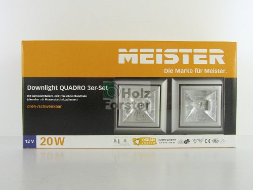 MEISTER Downlight Quadro 12Volt