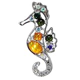 Pugster Seahorse Animal Brooch Pin