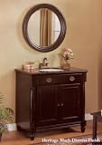 Heritage Black Distress Finish Sink/Mirror