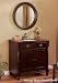Heritage Black Distress Finish Sink/Mirror