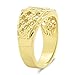 Mens 22mm 14k Gold Plated Classic Catholic Virgin Mary Blessed Mother Ring
