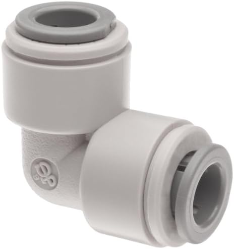 Celcon Push-to-Connect Tube Fitting, Acetal Copolymer, 90 Degree Elbow, 5/16" Tube OD