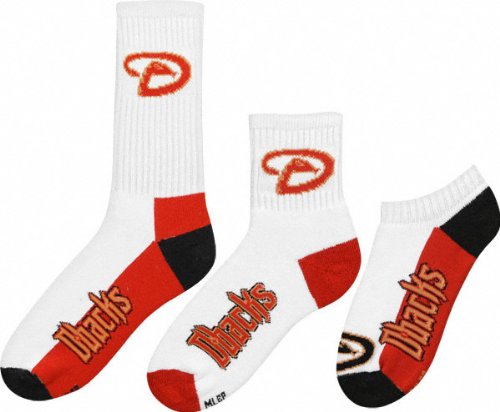 Arizona Diamondbacks Men's 3-Pair Sock Pack