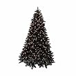 12' Pre-Lit Black Ashley Spruce Artificial Christmas Tree - Clear Lights