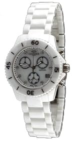 Oniss #ON8206-L7 Women's White Ceramic Chronograph Watch