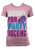 (Cybertela) Sorry For Party Rocking Junior Girls T-shirt LMFAO Music Tee