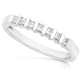 1/4ctw 14k White Gold Diamond Band (GH/I1-I2)