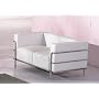 White Leather Le Corbusier Style Contemporary Love Seat