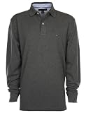 Tommy Hilfiger - Polo à manches longues hommes - Gris