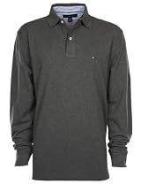 Tommy Hilfiger Mens Polo Shirt Longsleeve Grey