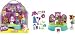 Polly Pocket Sparklin' Pets Pirouette Pairs Playset with Lea Doll, 2 Collectible Numbered Pets (White Dog and Brown Cat) , 2 Sets of Lea's Outfit, 1 Chair, 1 Pair of Shoes, Hairbrush, Combs, Pet's Outfit, Stage with Mirrors Plus Lots More