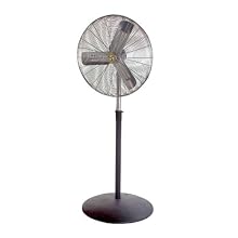 Airmaster 71586 Commercial Air Circulator, 3 Speed, Adjustable Floor Solid Base Mount, 30" Prop Diameter, 115V, 1/4HP Motor