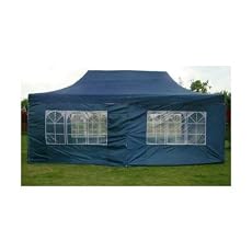 NEW WATERPROOF 3M X 6M POP UP TENT GAZEBO MARQUEE PARTY TENT INC CANOPY+ 4 SIDES (BLUE)
